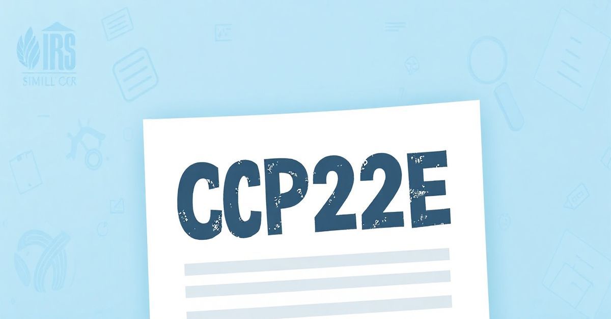 CP22E Notice: What It Means | Tax Explanation