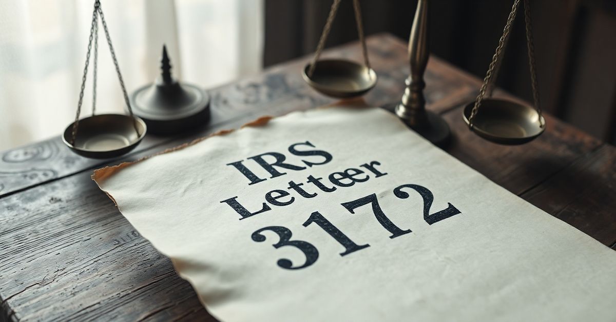 IRS Letter 3172: Tax Lien Notice | Expert Help